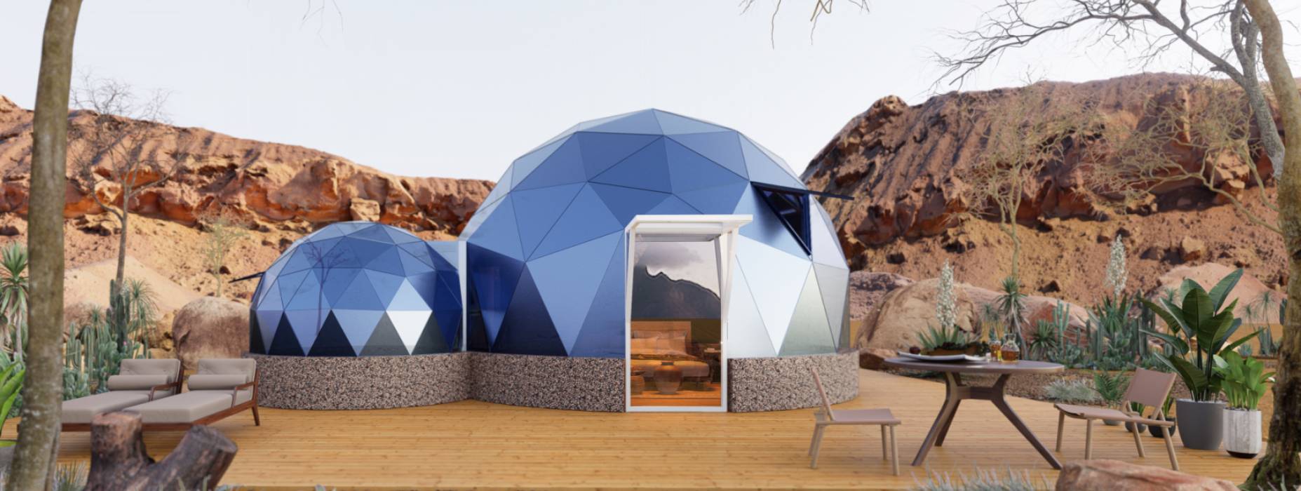 南岳区球形智能光伏玻璃星空房